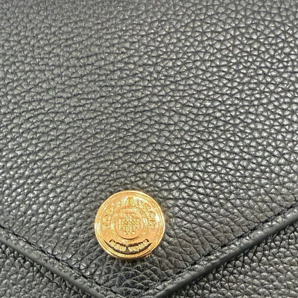 Tory Burch Black Crossbody Bag with Gold Chain